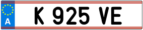 Trailer License Plate